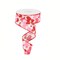 1.5" Valentine Heart Ribbon Roll – Pink Red Wired Edge (RGC199527)